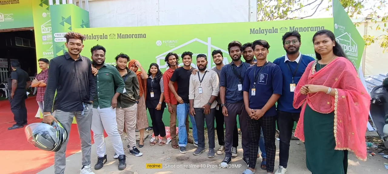 OZO students posing together at an outdoor event