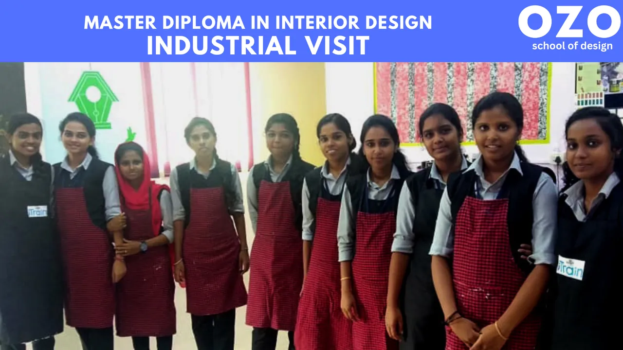 Master Diploma in Interior Design students on an industrial visit