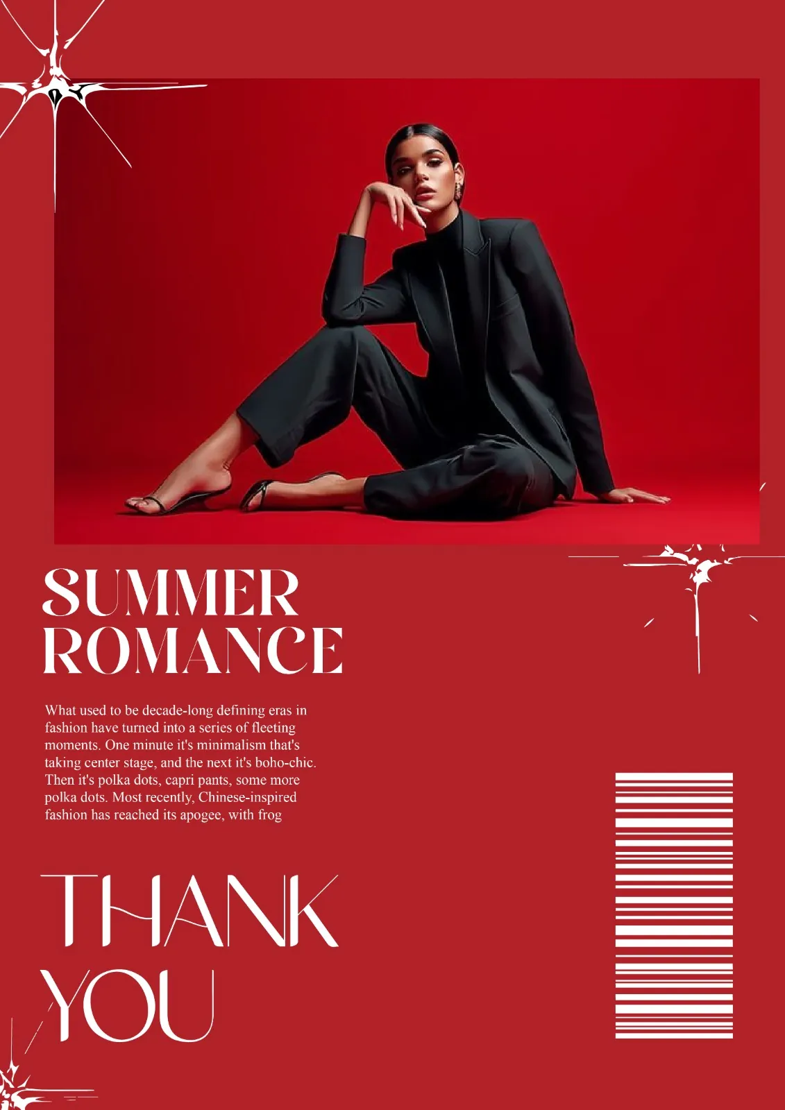 Summer Romance fashion magazine page