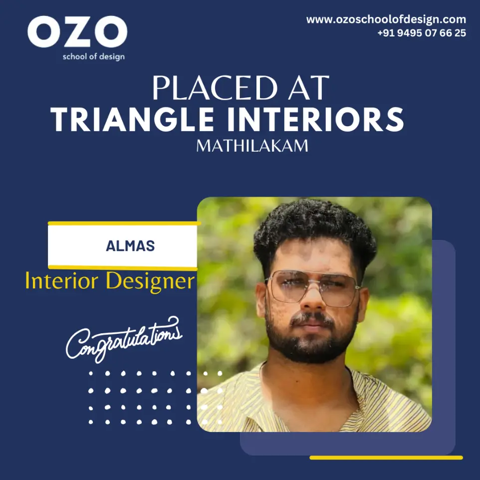 Ozo School of design offers 100 % placement